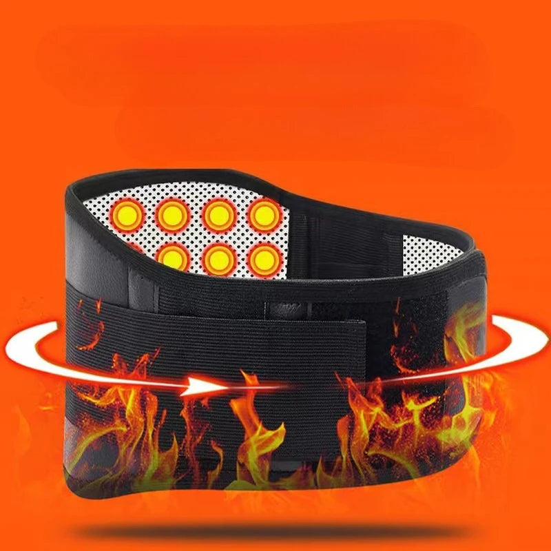 Adjustable Waist Belt Brace Self Heating Magnetic Back Waist Support Belt Lumbar Brace Massage Band