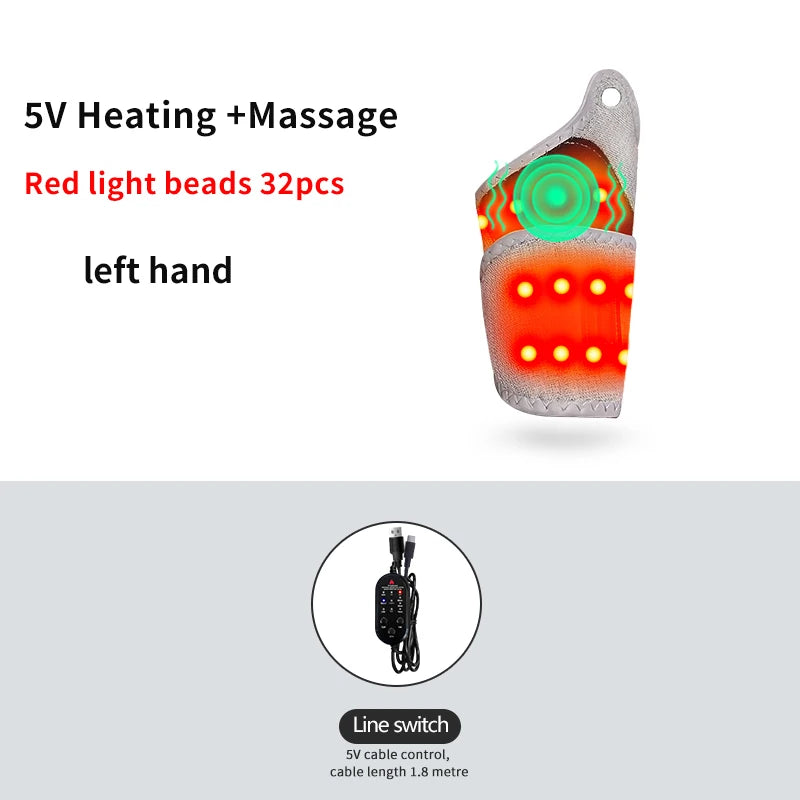 Heated Wrist Wrap Electric Heated Wrist Brace for Women And Men with 3 Heat Settings - Electric Wrist Heating Pad Wrist Warmer