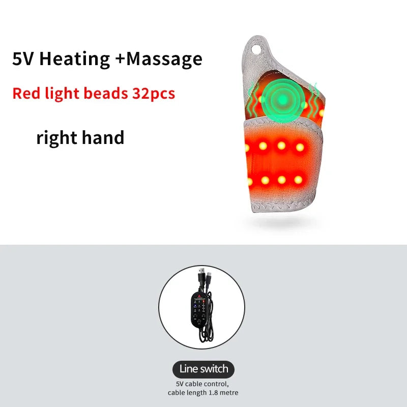 Heated Wrist Wrap Electric Heated Wrist Brace for Women And Men with 3 Heat Settings - Electric Wrist Heating Pad Wrist Warmer
