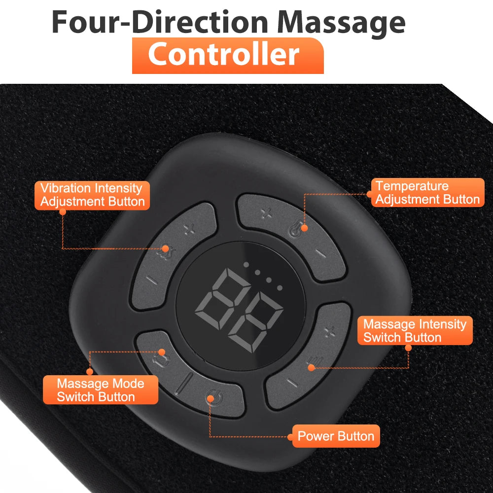 Portable Foot Massager with Heat, Cordless Ankle Massage for Plantar Fasciitis, Swelling, Compression Boot for Circulation