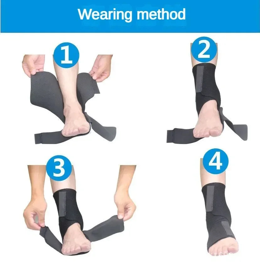 Drop Foot Orthosis Adjustable Left Right Ankle Sprain Orthosis Stabilizer Foot Protector for Hemiplegia Corrector Rehabilitation