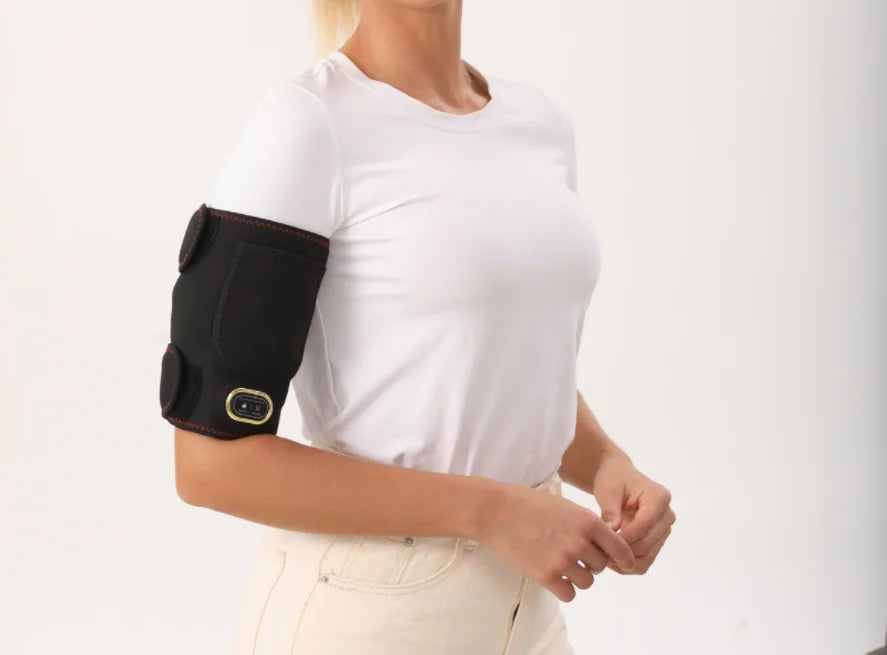 Heating Pad Arm Heated Wrap Brace for Wrist Elbow Arm Knee Ankle Leg 3 Heat Settings Cordless Wireless Timer USB Powered Winter