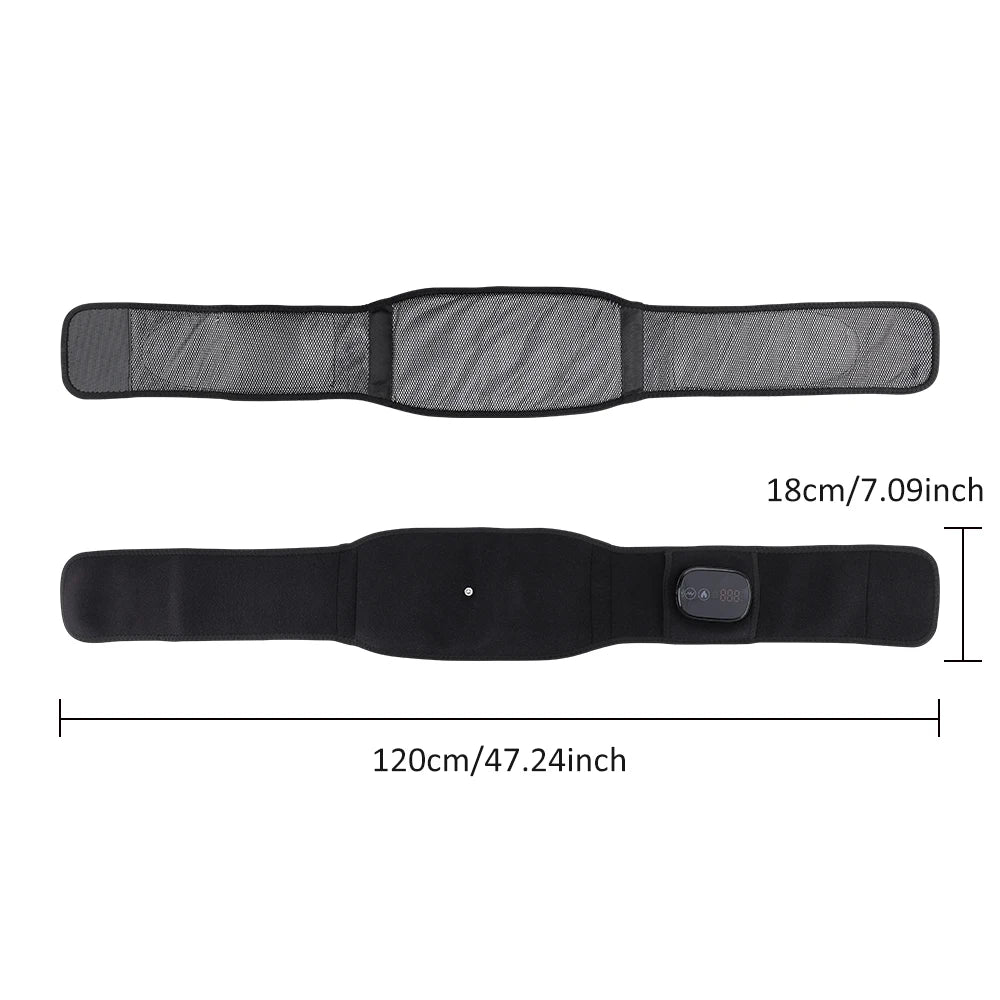Heat Lumbar Brace Support Massager Waist Massager Back Belt Heath Care Comfortable Material for Office Workers Home Use
