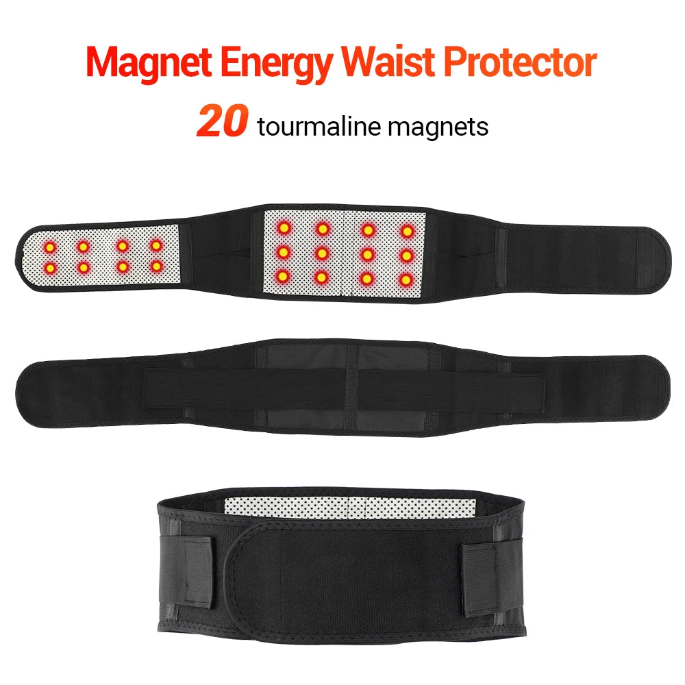 Self Heating Lower Back Supports Magnetic Breathable Waist Bandage Back Waist Belt Tourmaline Waist Brace Support Belt Band