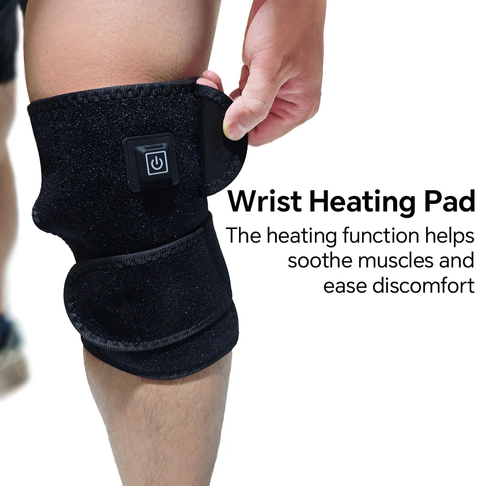 Electric Heated Knee Brace with 3 Heat Levels for Knees, Elbows, Knee Warmer Wrap for Knee Pressure Relief, Men & Women All Use