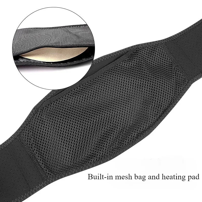 1PC Electric Heated Waist Support Brace Pain Relief Lumbar Heating Pad USB Charging  Magnetic Therapy Back Waist Massage Band