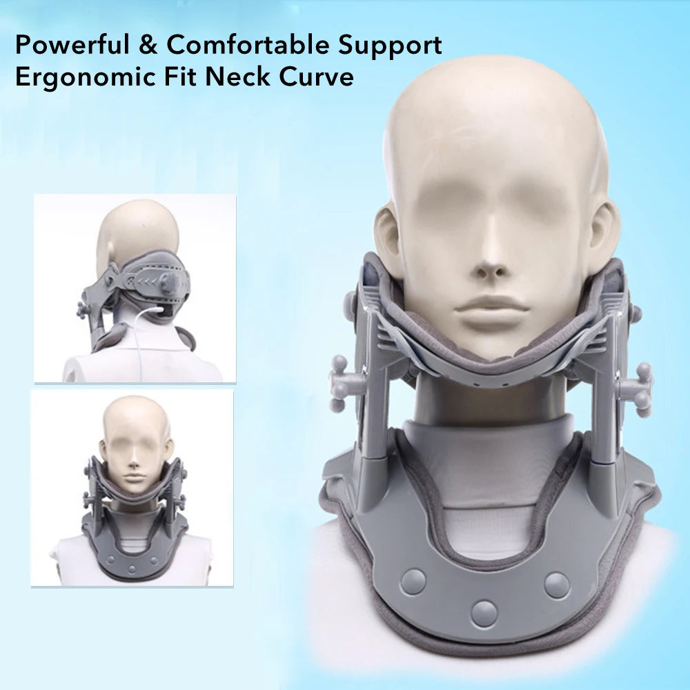 Medical Neck Traction Device Heating Inflatable Cervical Collar Correction Neck Retractor Cervical Collar Stretcher Corrector