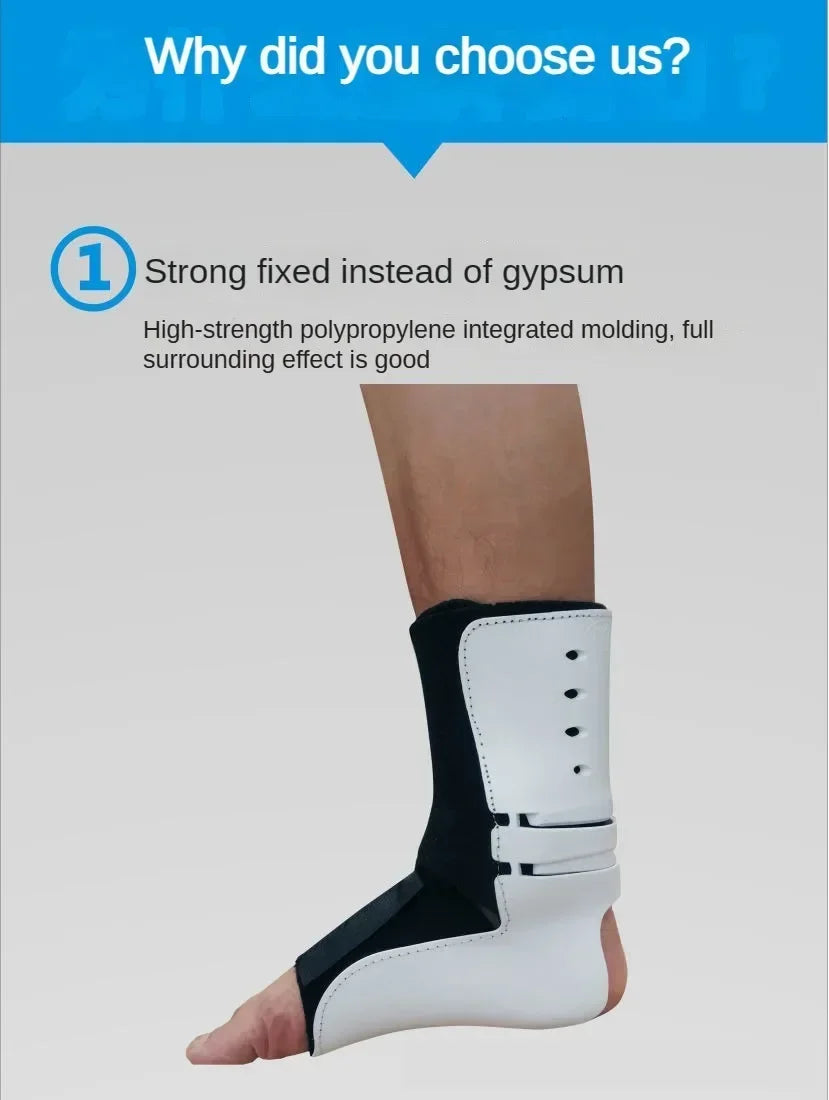 Drop Foot Orthosis Adjustable Left Right Ankle Sprain Orthosis Stabilizer Foot Protector for Hemiplegia Corrector Rehabilitation