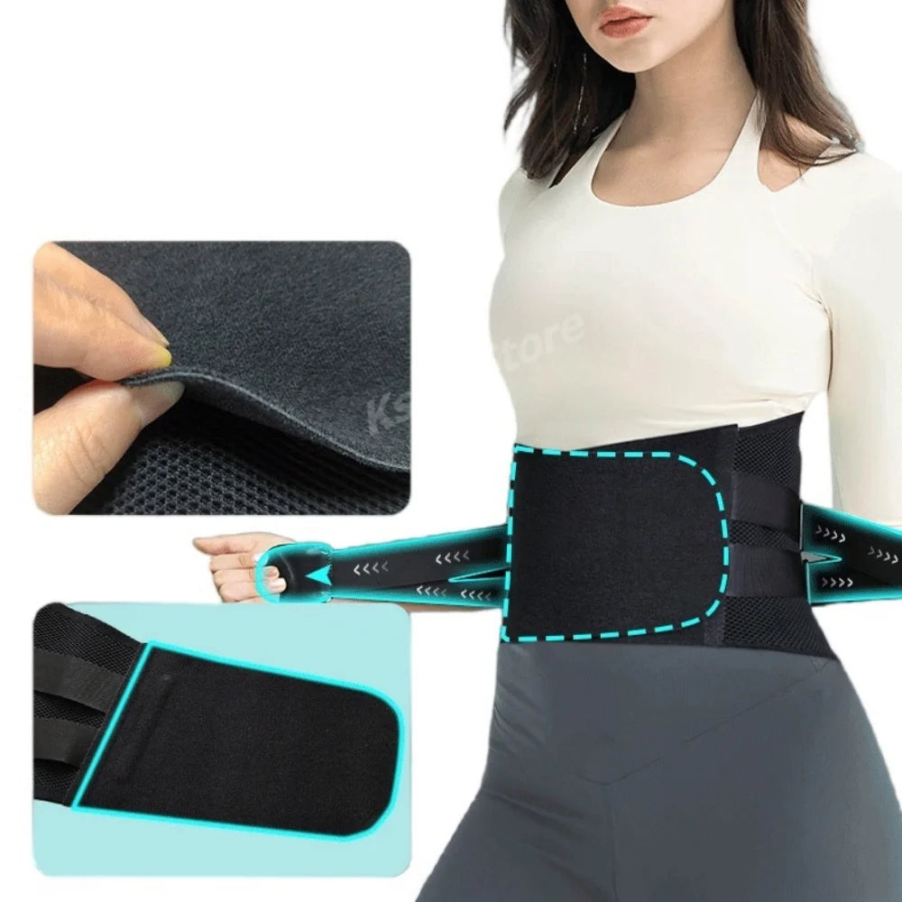 Waist Support Back Brace for Lower Back Pain Relief From Sciatica, Herniated Disc Scoliosis, Decompression Lumbar Support Belt