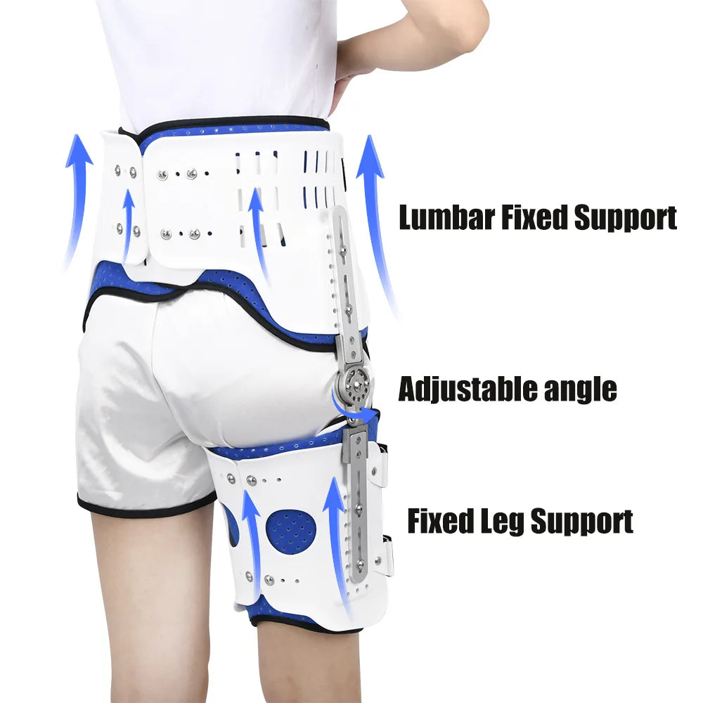 Adjustable Hip Joint Fixation Brace Orthopedic Support Bracket Hip Thigh Femoral Fracture Lower Limb Paralysis Rehabilitation