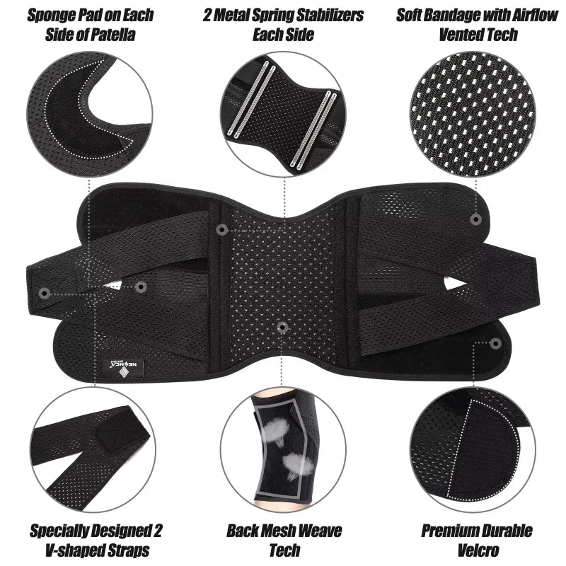 Meniscus Tear Knee Joint Injury Recovery with Knee Joint Bracket Adjustable Knee Joint Protective Sleeve for Sports Anti-sprain