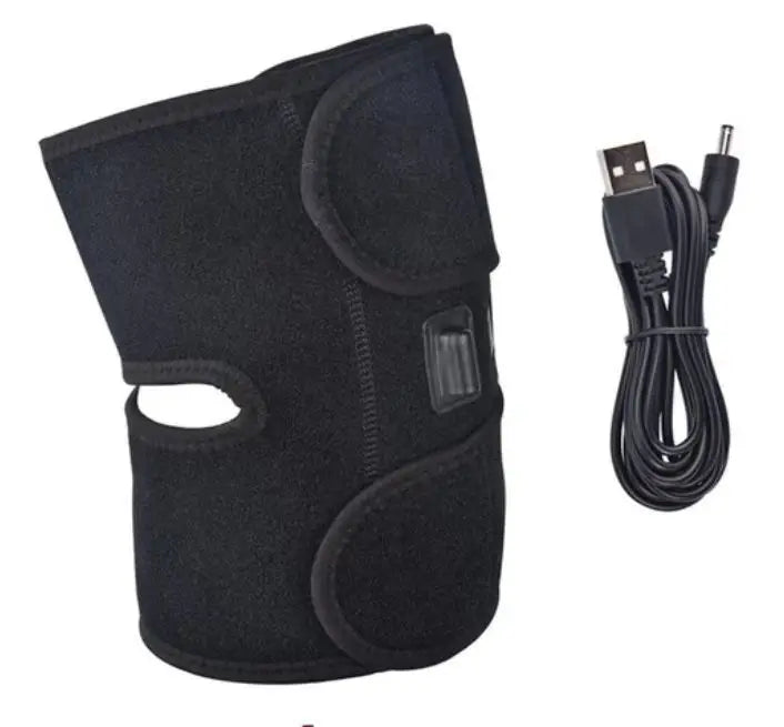 Electric Knee Heating Pad USB Thermal Therapy Heated Knee Brace Support for Arthritis Joint Pain Relief Old Cold Leg Knee Warmer
