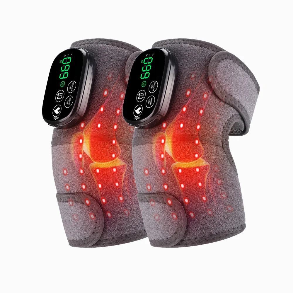 Multifunctional LED Knee Massager 650nm and 850nm Red Light Heating Electric Infrared Knee Pad Leg Joint Muscle Relax